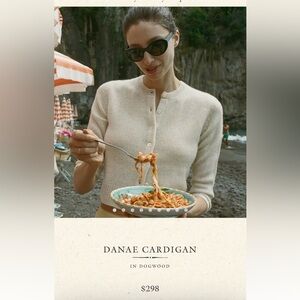 NWT Doen Danae Cardigan XL in Dogwood